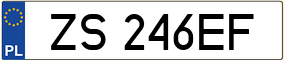 Truck License Plate